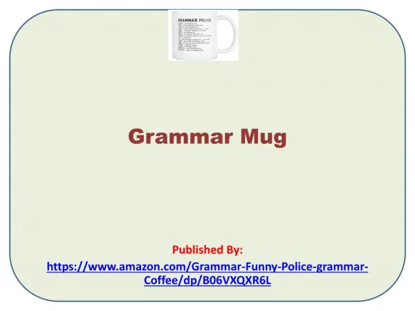 Grammar Police-Grammar Mug