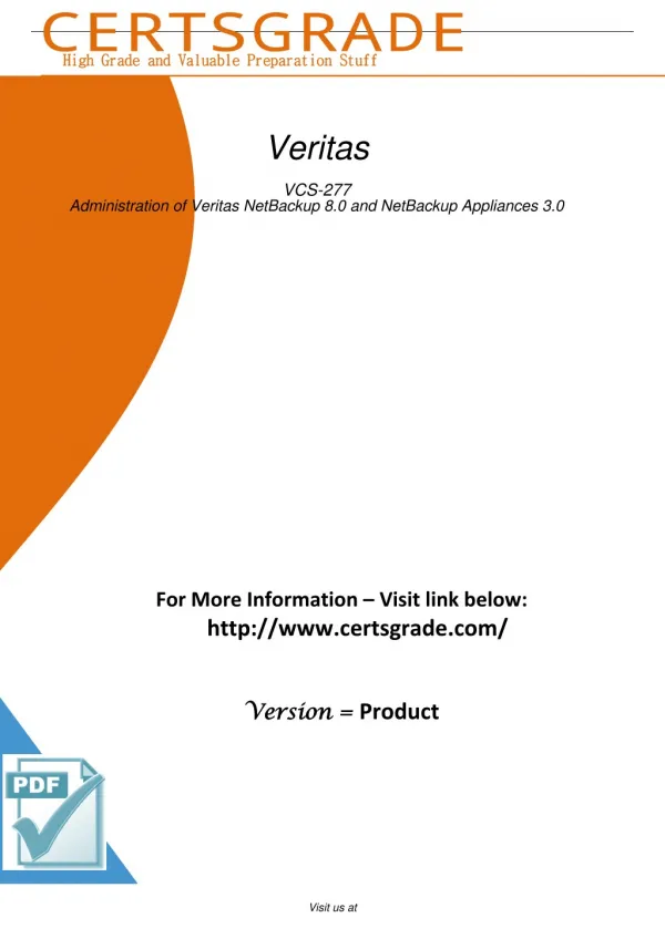 VCS-277 Study Material
