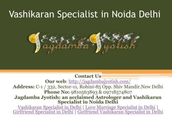 Vashikaran Specialist in Noida Delhi