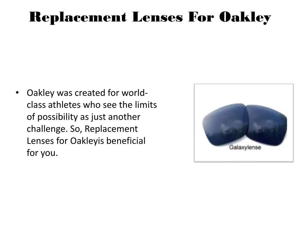 replacement lenses for oakley