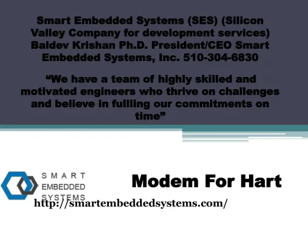 HART STACK for controls- smartembeddedsystems.com- Industrial automation devices- Hart hardware System