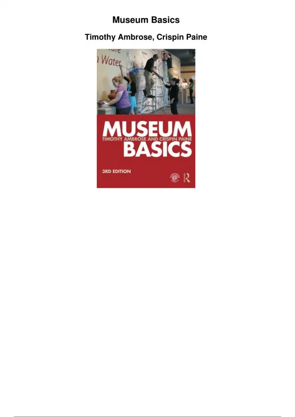 Museum Basics_PDF