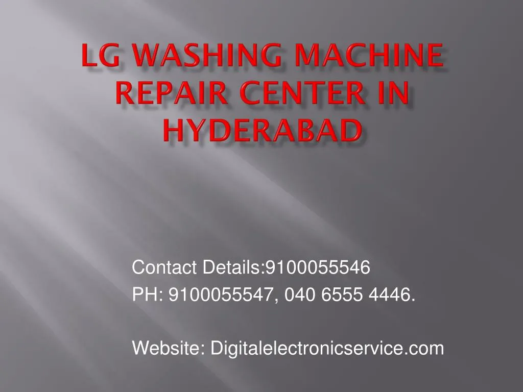 lg washing machine repair center in hyderabad