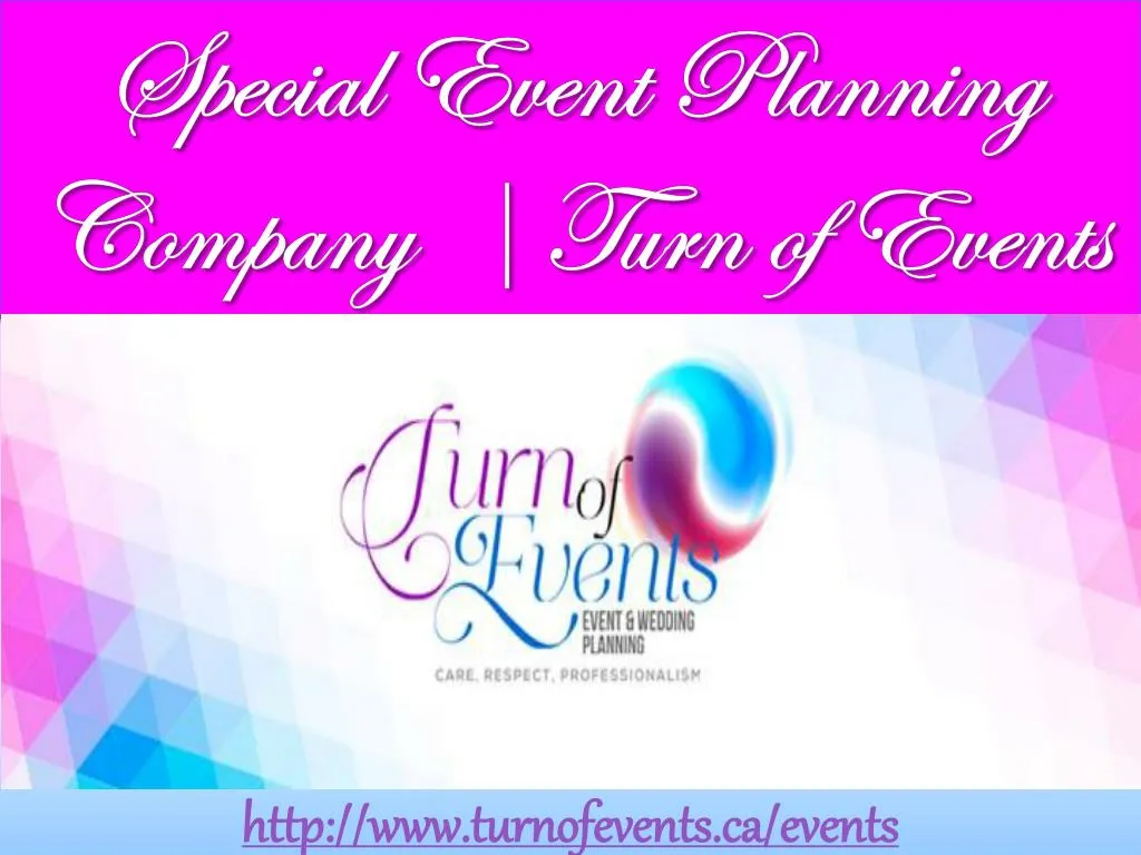 special event planning company turn of events