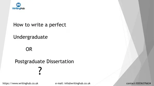 The best dissertation writing service in UK-WritingHub