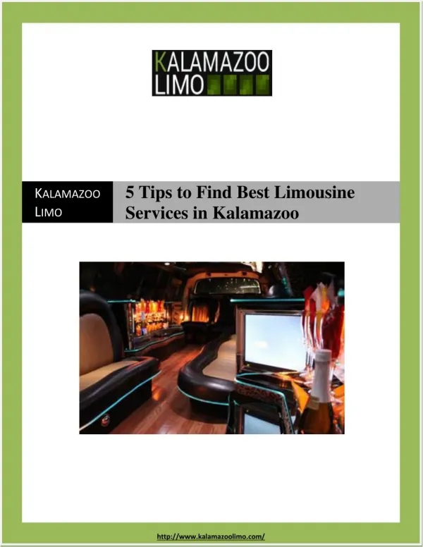 5 Tips to Find Best Limousine Services in Kalamazoo