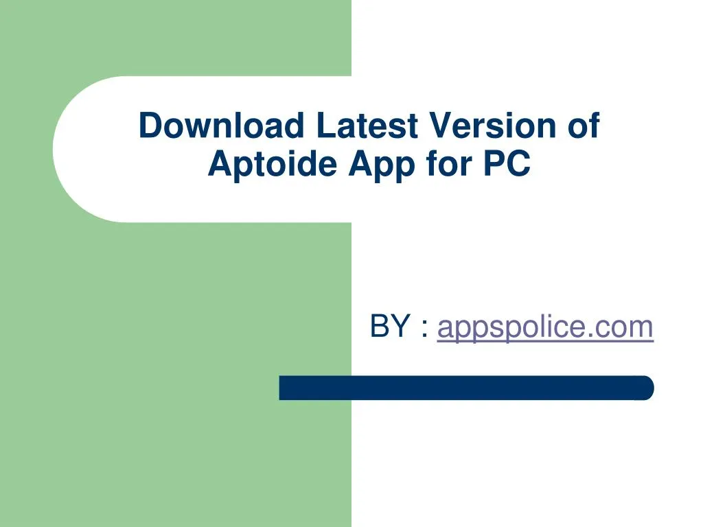 download latest version of aptoide app for pc