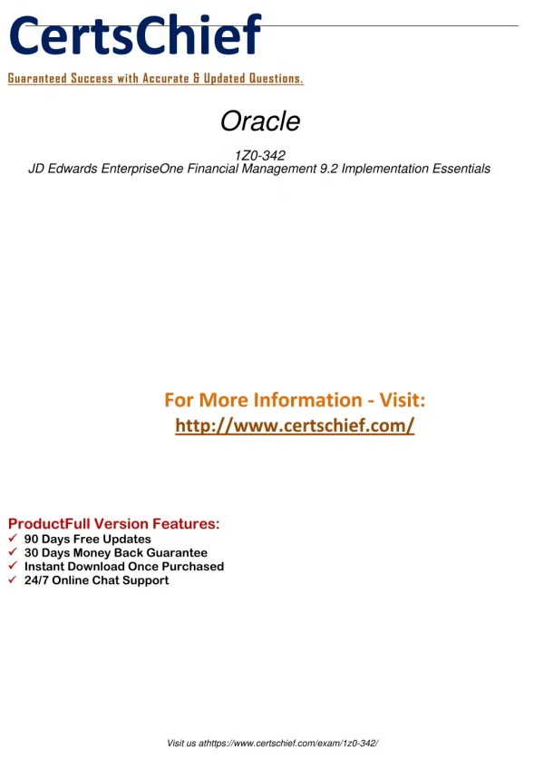 1Z0-342 Practice Exam