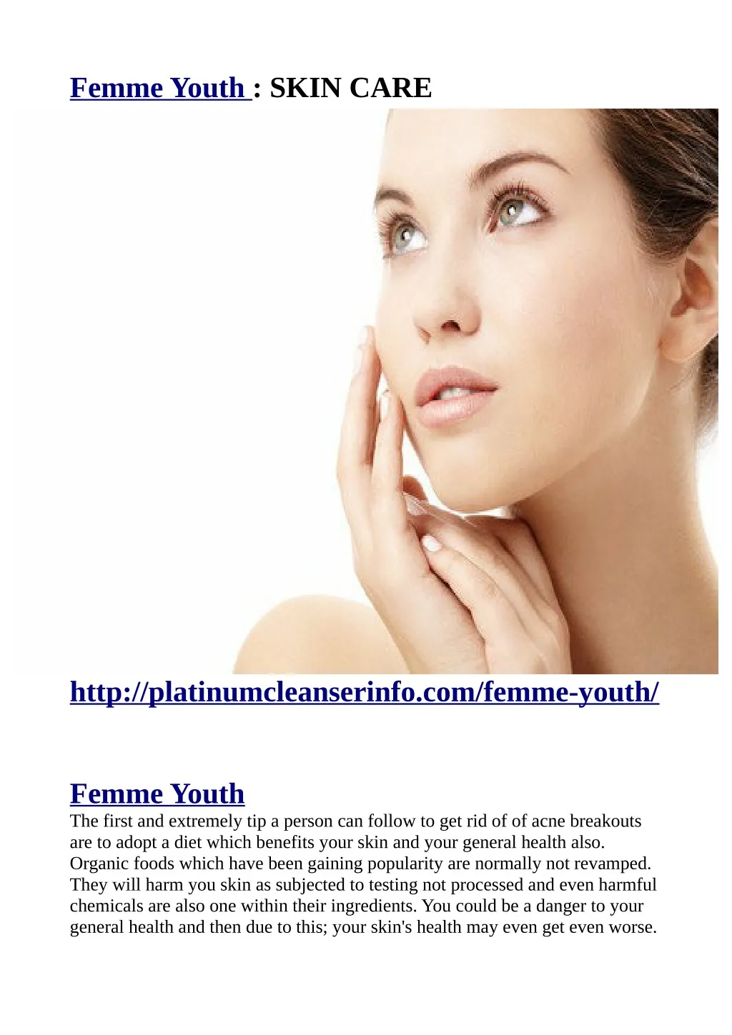 femme youth skin care