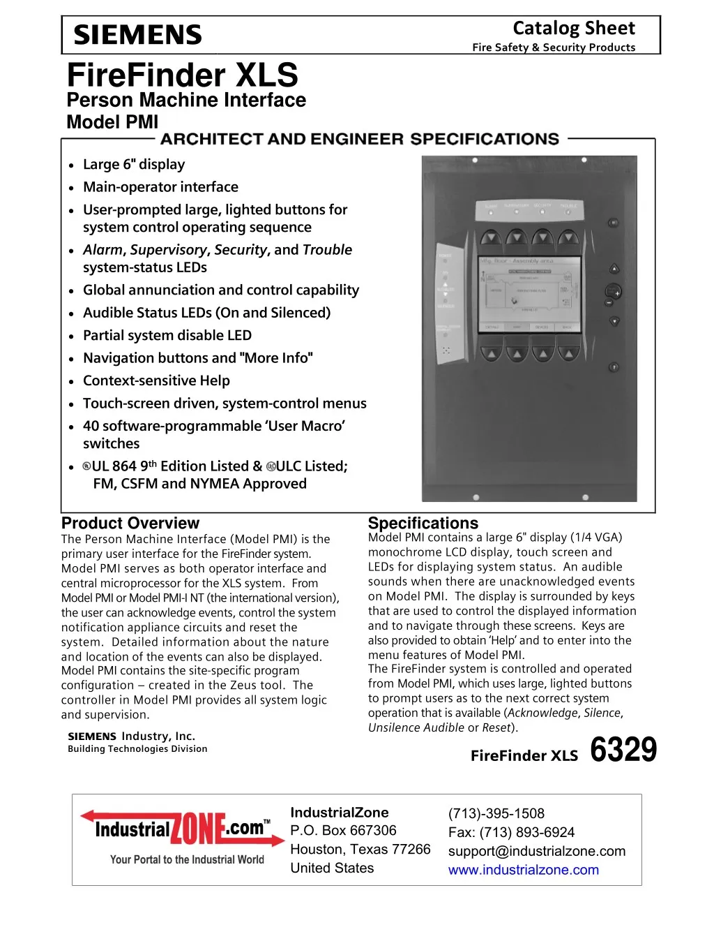 s firefinder xls person machine interface model