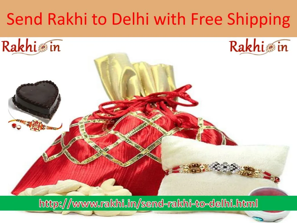 send rakhi to delhi with free shipping