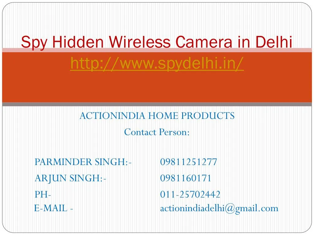 spy hidden wireless camera in delhi http www spydelhi in