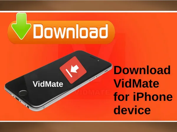 Download VidMate For iPhone Device