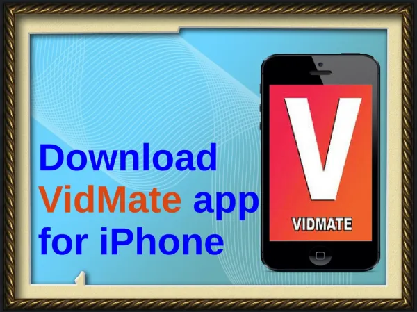 Download VidMate App For iPhone