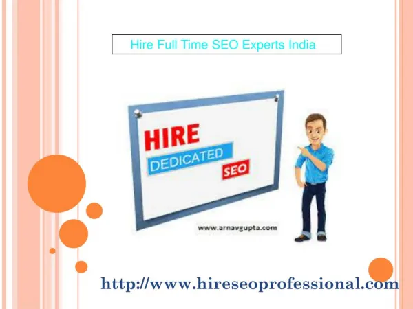 Hire Full Time SEO Experts India