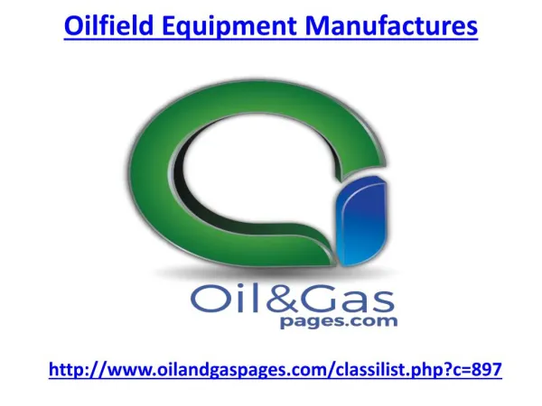 Where is the best oilfield equipment manufactures in UAE