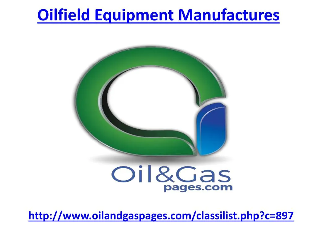 oilfield equipment manufactures