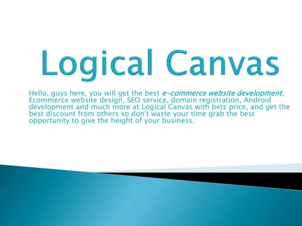 Logical Canvas-Mobile Application Development company in Delhi