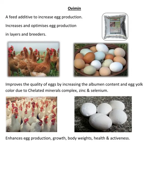 Egg production enhancer