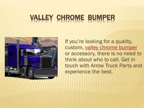Valley Chrome Bumper