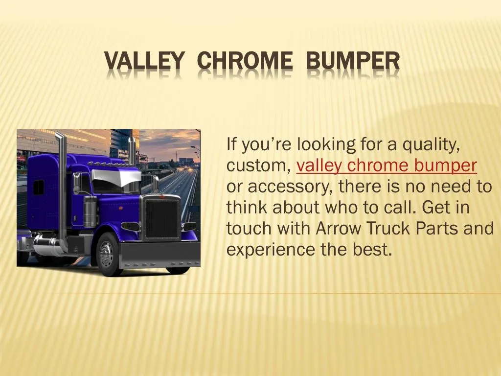 valley chrome bumper
