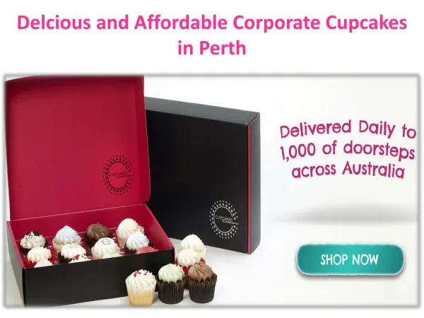 Corporate Cupcakes in Perth