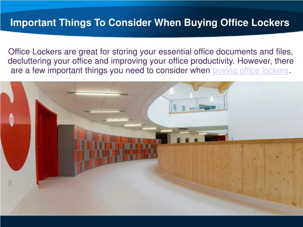 important things to consider when buying office