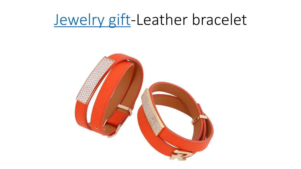 jewelry gift leather bracelet