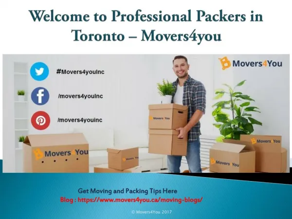 Packing Services in Toronto |Best Professional Packers Toronto – Movers4you