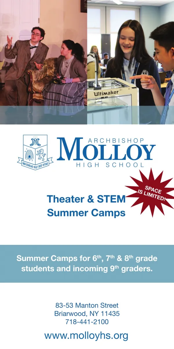 Theater & STEM Summer Camps at Molloy High School