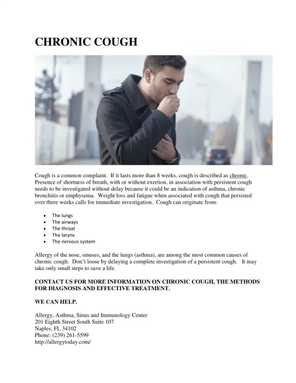 chronic cough