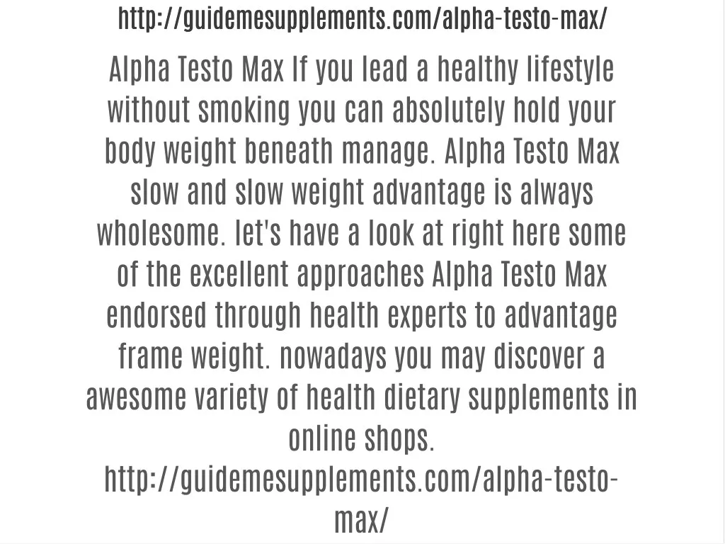 http guidemesupplements com alpha testo max http