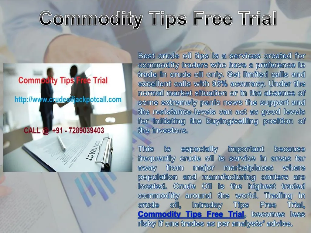 commodity tips free trial