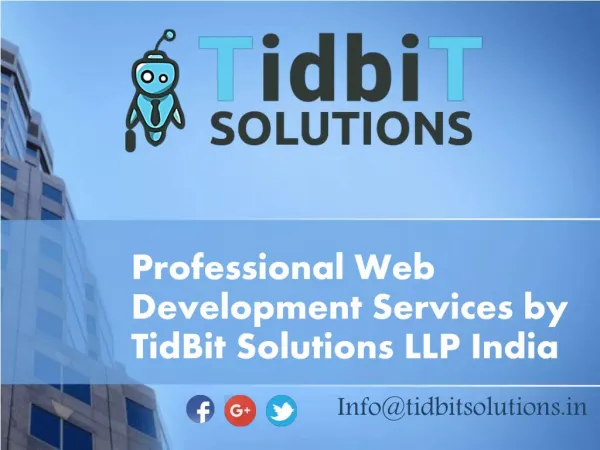 Popular Responsive Website Development Company in India – TidbiT Solutions