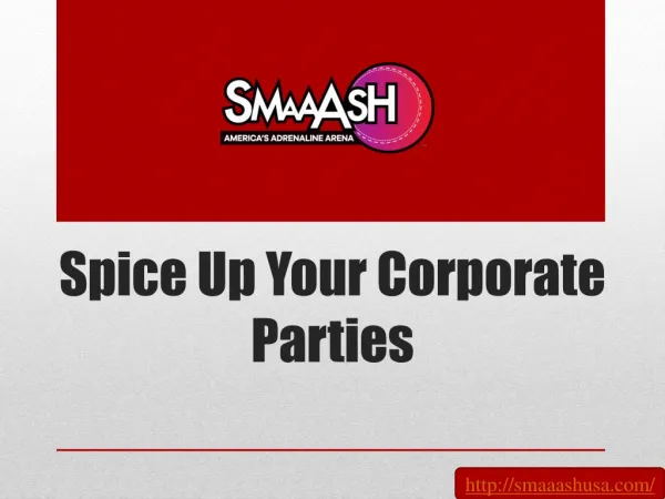 Spice Up Your Corporate Parties