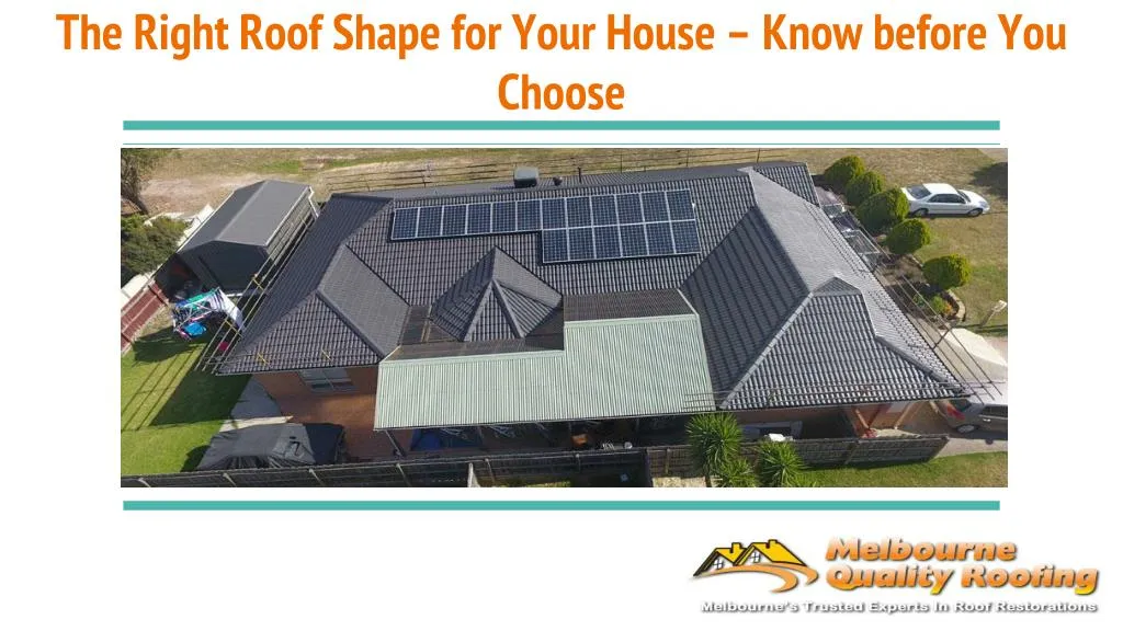 the right roof shape for your house know before you choose