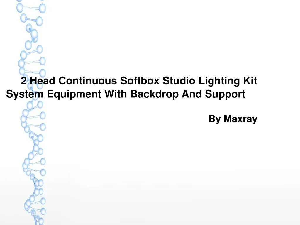 2 head continuous softbox studio lighting