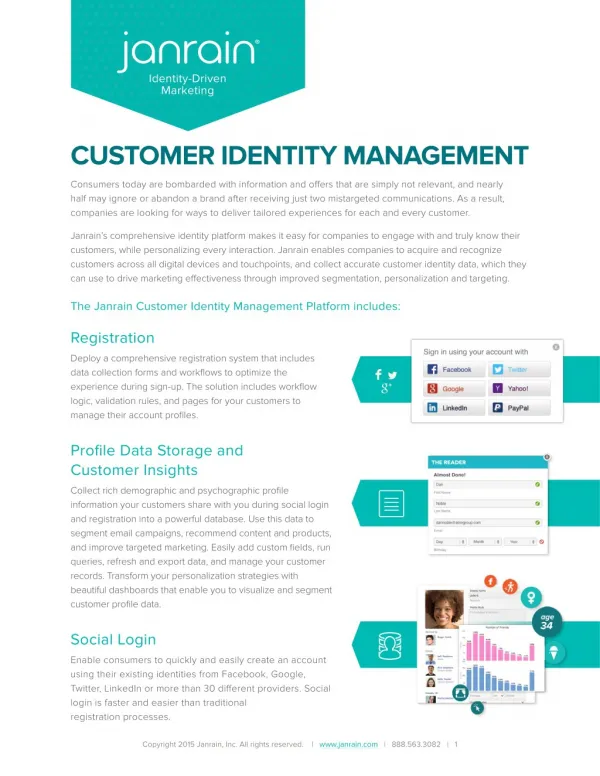 Janrain Customer Identity Management Platform