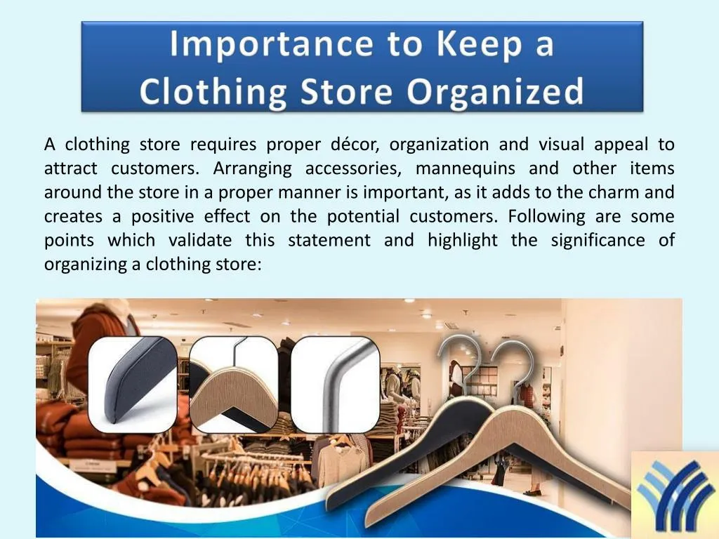 importance to keep a clothing store organized
