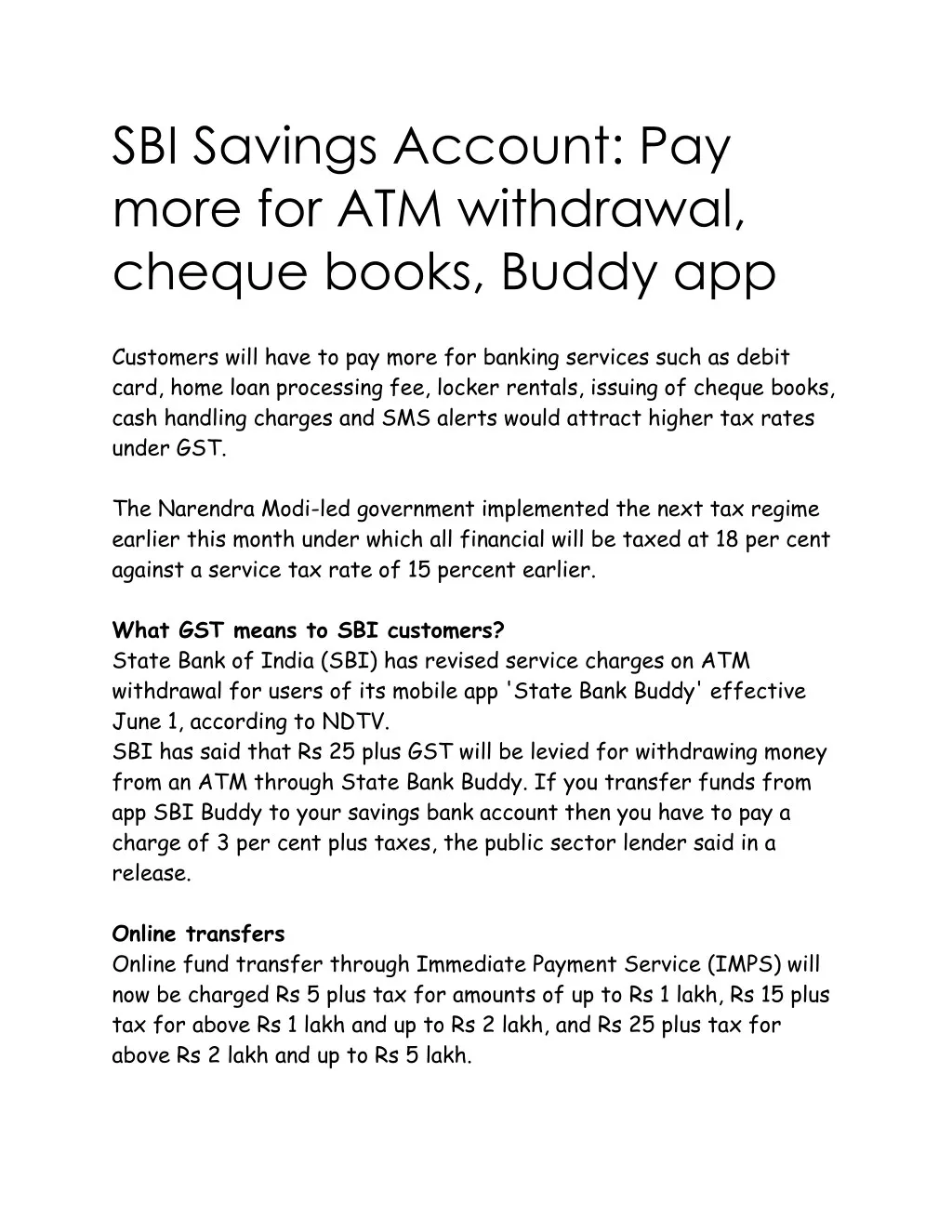 sbi savings account pay more for atm withdrawal