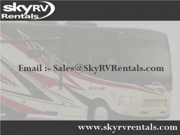 Luxury RV Rental Concord, RV Rental Charlotte