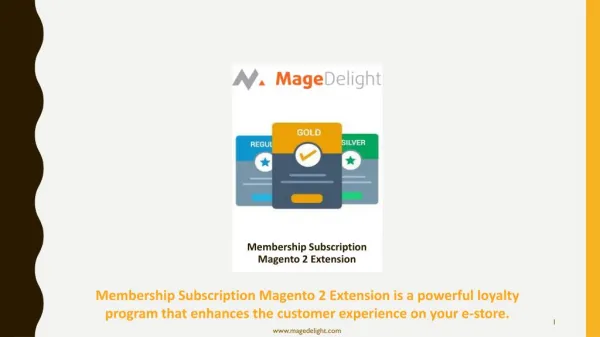 Offer membership packages using Membership Subscription Magento 2 Extension