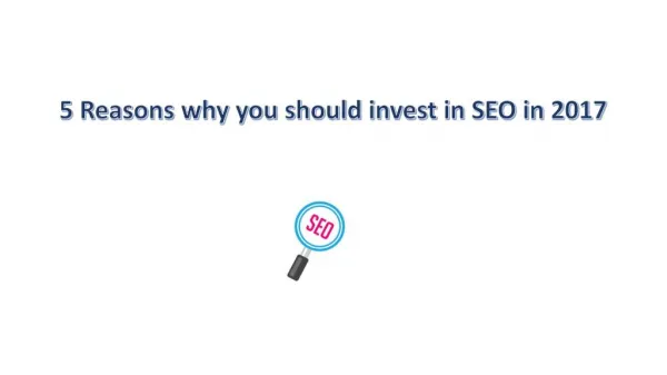 5 Reasons why you should invest in SEO | Best SEO Company in Mumbai - Carnival Digital Media