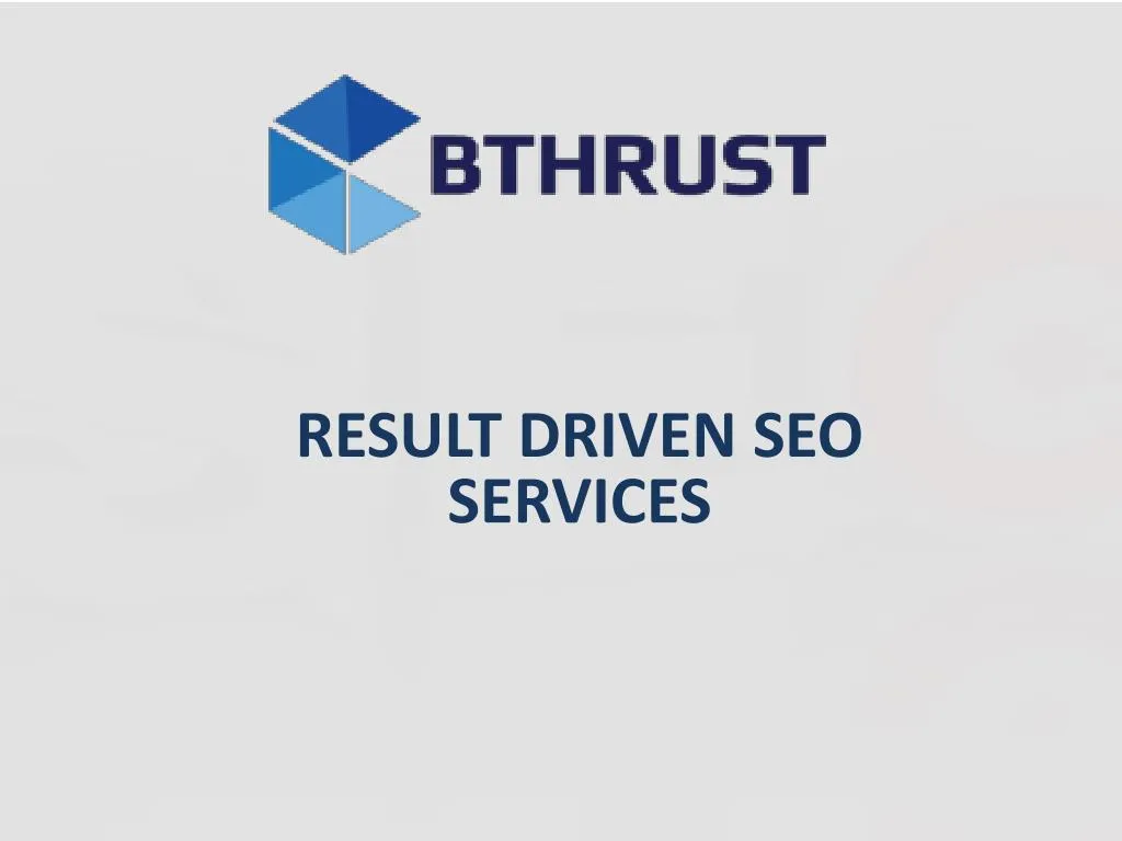 result driven seo services