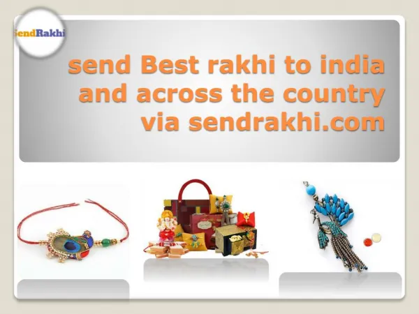 Online Rakhi Portal|Send Rakhi to India|Sendrakhi.com