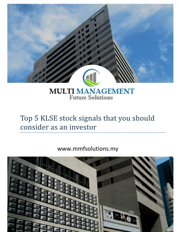 5 klse stock signals that you should consider as an investor
