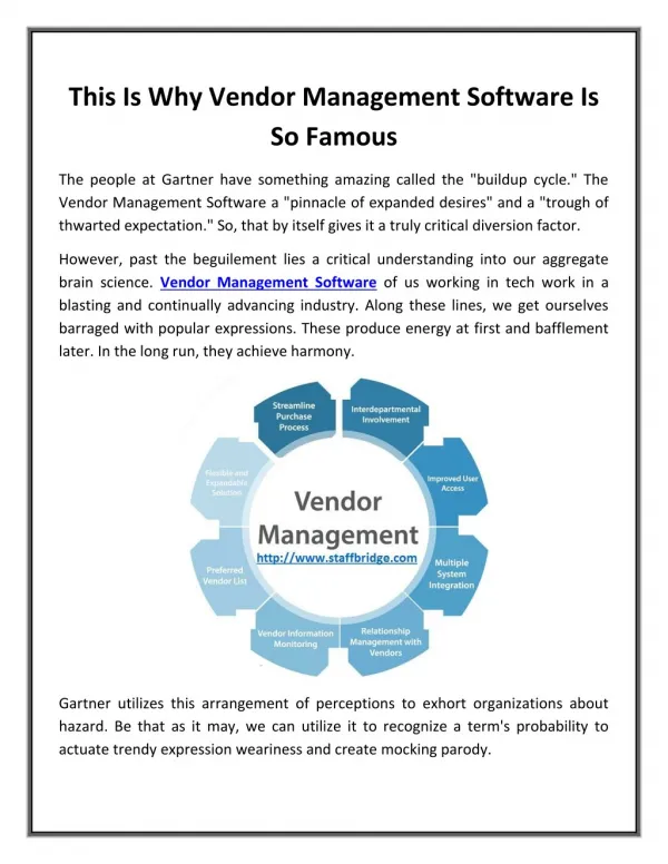 Vendor Management Software | StaffBridge