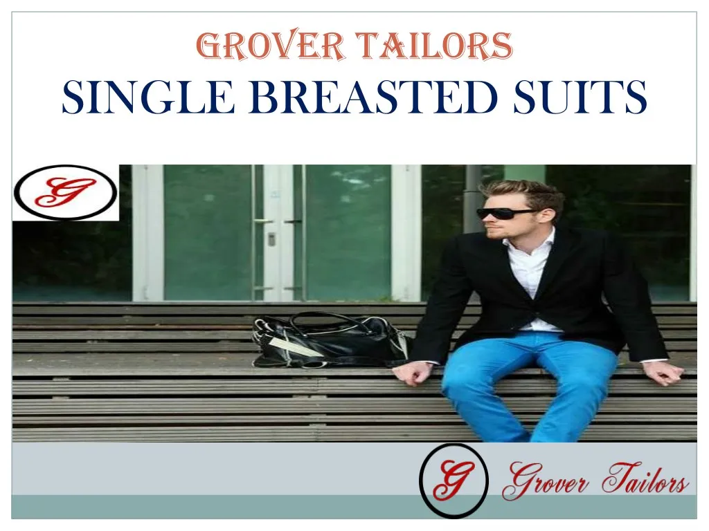 grover tailors single breasted suits
