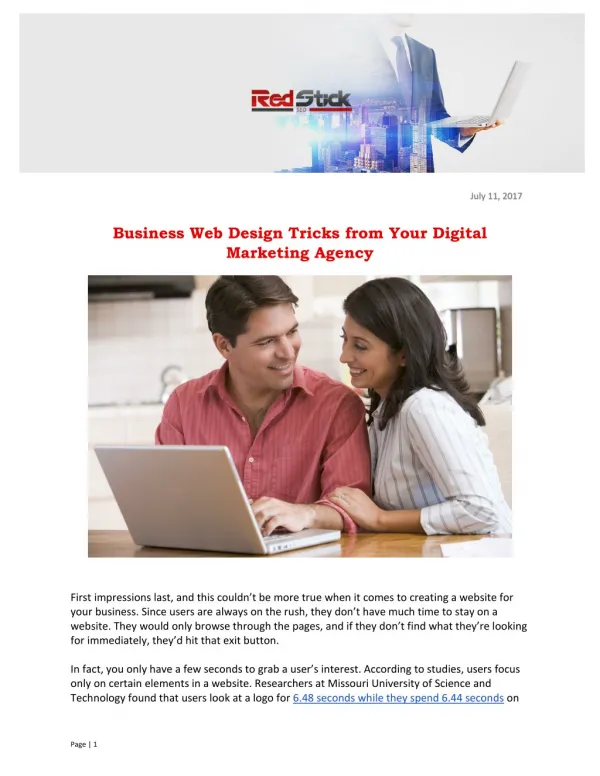 Business Web Design Tricks from Your Digital Marketing Agency