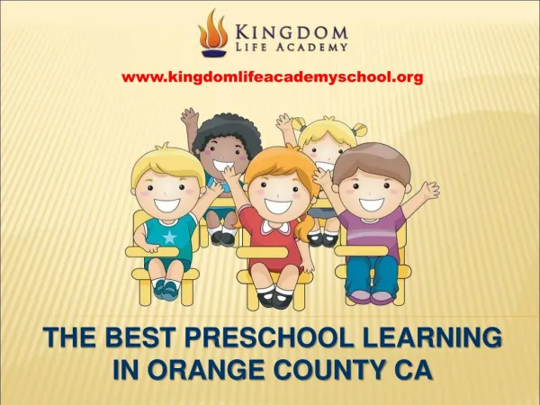 Best Preschool Learning in Orange County CA